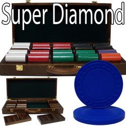 Custom Breakout 500 Ct Super Diamond Chip Set - Walnut