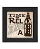 "Beer -Time to Relax" by Artisan Deb Strain, Ready to Hang Framed Print, Black Frame