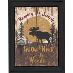 "Keeping It Simple" By Linda Spivey, Printed Wall Art, Ready To Hang Framed Poster, Black Frame