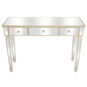 Three Drawers Mirror Table Dressing Table Console Table