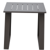 Colorado Outdoor Patio Furniture - Brown Cast Aluminum Square Side Table