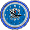 NBA Chrome Double Rung Neon Clock - City - Dallas Mavericks