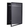 Jersey Frame Display Case with Lengthened Hanger for Baseball Basketball Football Hockey Sport Shirt and Uniform, Black