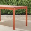 Caladesi Reddish Brown Rectangular Coastal Wood Patio Dining Table for 6 Seaters