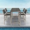 All aluminum bar counter and bar chair set for Patio Garden Outdoor