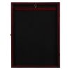 Jersey Display Case, Lockable Shadow Box with Hanger, Jersey Frame for Baseball Basketball Football Soccer Hockey Sport Shirt, Deep Brown
