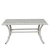 22x42 Inch Patio Standard Coffee Table, Ashen Wheat