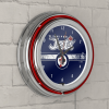 NHL Chrome Double Rung Neon Clock - Winnipeg Jets™
