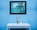 "Beach - Take Me There" By Cindy Jacobs, Printed Wall Art, Ready To Hang Framed Poster, Black Frame
