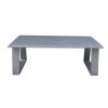 Coffee Table; Powder Pewter
