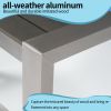 All aluminum bar counter and bar chair set for Patio Garden Outdoor