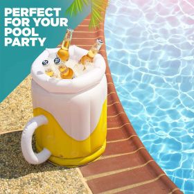 1pc Pvc Inflatable Ice Bucket Party Beer Cooler Summer Party Decoration Beach Pool Party Beer Ice Bar (Quantity: 1pc)
