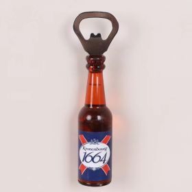 1pc Magnetic Beer Bottle Opener - Perfect Housewarming, Birthday, and Men's Gift - Easy to Use and Stylish (Color: 1664)