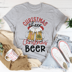 Christmas Beer T-Shirt (Color: Athletic Heather)
