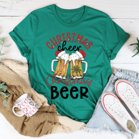 Christmas Beer T-Shirt (Color: Kelly)