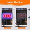 LED Open Sign 16.5x9.1in Business Neon Open Sign Advertisement Board with 11 Levels Adjustable Brightness